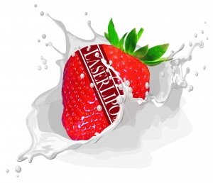 High Resolution Strawberry & Cream logo